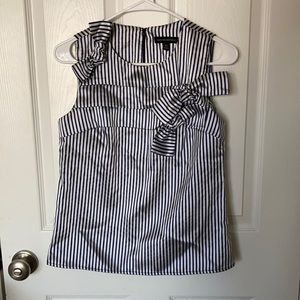 Blue and Silver Banana Republic blouse